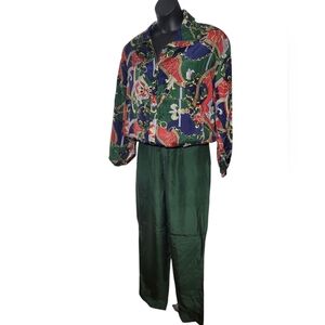 100% Silk FUDA Intl Track Suit XL